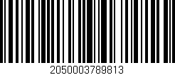 Código de barras (EAN, GTIN, SKU, ISBN): '2050003789813'