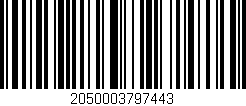 Código de barras (EAN, GTIN, SKU, ISBN): '2050003797443'