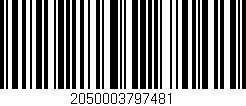 Código de barras (EAN, GTIN, SKU, ISBN): '2050003797481'