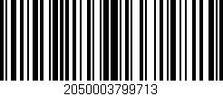 Código de barras (EAN, GTIN, SKU, ISBN): '2050003799713'