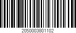 Código de barras (EAN, GTIN, SKU, ISBN): '2050003801102'
