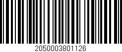 Código de barras (EAN, GTIN, SKU, ISBN): '2050003801126'