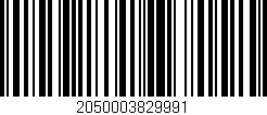 Código de barras (EAN, GTIN, SKU, ISBN): '2050003829991'