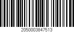 Código de barras (EAN, GTIN, SKU, ISBN): '2050003847513'