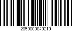 Código de barras (EAN, GTIN, SKU, ISBN): '2050003848213'