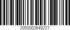 Código de barras (EAN, GTIN, SKU, ISBN): '2050003849227'