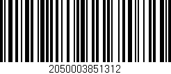Código de barras (EAN, GTIN, SKU, ISBN): '2050003851312'