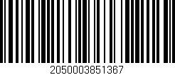 Código de barras (EAN, GTIN, SKU, ISBN): '2050003851367'