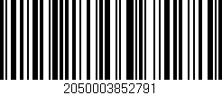 Código de barras (EAN, GTIN, SKU, ISBN): '2050003852791'