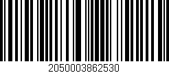 Código de barras (EAN, GTIN, SKU, ISBN): '2050003862530'
