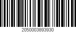 Código de barras (EAN, GTIN, SKU, ISBN): '2050003893930'