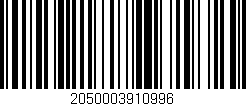 Código de barras (EAN, GTIN, SKU, ISBN): '2050003910996'