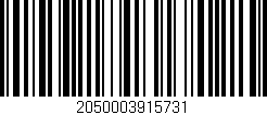 Código de barras (EAN, GTIN, SKU, ISBN): '2050003915731'