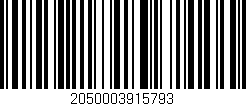 Código de barras (EAN, GTIN, SKU, ISBN): '2050003915793'