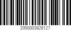 Código de barras (EAN, GTIN, SKU, ISBN): '2050003929127'