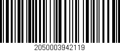 Código de barras (EAN, GTIN, SKU, ISBN): '2050003942119'