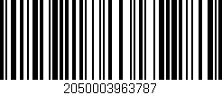 Código de barras (EAN, GTIN, SKU, ISBN): '2050003963787'