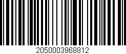 Código de barras (EAN, GTIN, SKU, ISBN): '2050003968812'