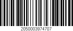 Código de barras (EAN, GTIN, SKU, ISBN): '2050003974707'