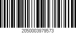 Código de barras (EAN, GTIN, SKU, ISBN): '2050003979573'