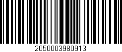 Código de barras (EAN, GTIN, SKU, ISBN): '2050003980913'
