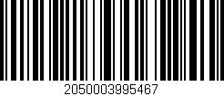 Código de barras (EAN, GTIN, SKU, ISBN): '2050003995467'