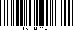 Código de barras (EAN, GTIN, SKU, ISBN): '2050004012422'