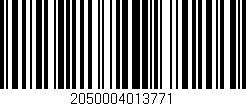 Código de barras (EAN, GTIN, SKU, ISBN): '2050004013771'