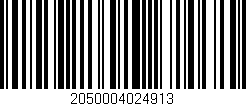 Código de barras (EAN, GTIN, SKU, ISBN): '2050004024913'
