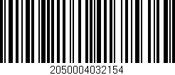 Código de barras (EAN, GTIN, SKU, ISBN): '2050004032154'