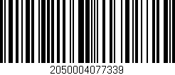 Código de barras (EAN, GTIN, SKU, ISBN): '2050004077339'