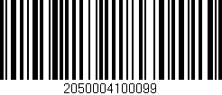 Código de barras (EAN, GTIN, SKU, ISBN): '2050004100099'