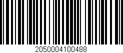 Código de barras (EAN, GTIN, SKU, ISBN): '2050004100488'