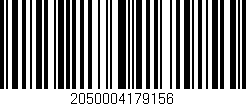 Código de barras (EAN, GTIN, SKU, ISBN): '2050004179156'