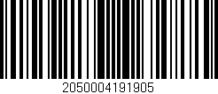 Código de barras (EAN, GTIN, SKU, ISBN): '2050004191905'