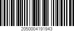 Código de barras (EAN, GTIN, SKU, ISBN): '2050004191943'