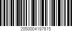 Código de barras (EAN, GTIN, SKU, ISBN): '2050004197815'