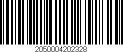 Código de barras (EAN, GTIN, SKU, ISBN): '2050004202328'