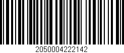 Código de barras (EAN, GTIN, SKU, ISBN): '2050004222142'
