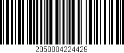 Código de barras (EAN, GTIN, SKU, ISBN): '2050004224429'