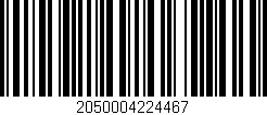 Código de barras (EAN, GTIN, SKU, ISBN): '2050004224467'