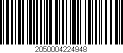 Código de barras (EAN, GTIN, SKU, ISBN): '2050004224948'