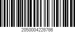 Código de barras (EAN, GTIN, SKU, ISBN): '2050004228786'