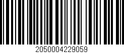 Código de barras (EAN, GTIN, SKU, ISBN): '2050004229059'