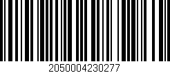 Código de barras (EAN, GTIN, SKU, ISBN): '2050004230277'