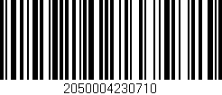 Código de barras (EAN, GTIN, SKU, ISBN): '2050004230710'