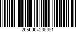 Código de barras (EAN, GTIN, SKU, ISBN): '2050004238891'