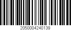 Código de barras (EAN, GTIN, SKU, ISBN): '2050004240139'