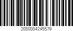 Código de barras (EAN, GTIN, SKU, ISBN): '2050004245578'