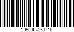 Código de barras (EAN, GTIN, SKU, ISBN): '2050004250718'